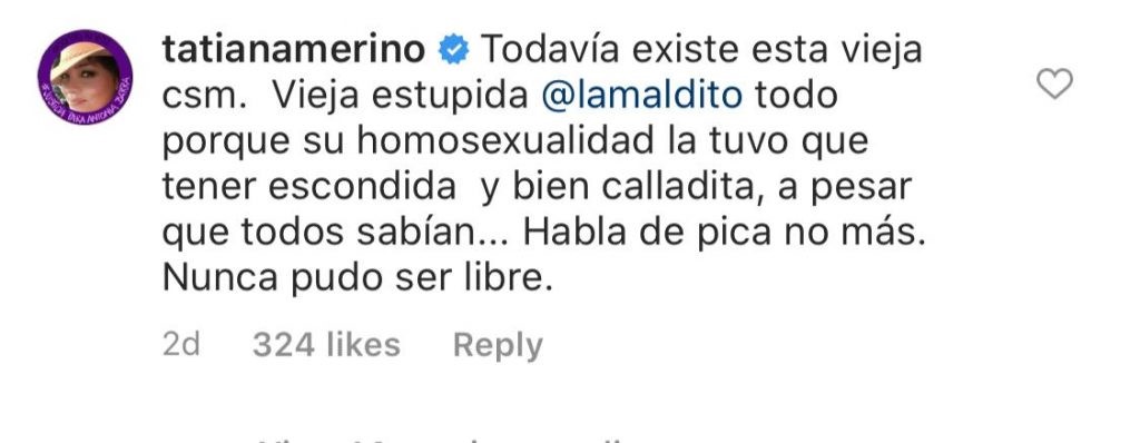 Tatiana Merino Comentario