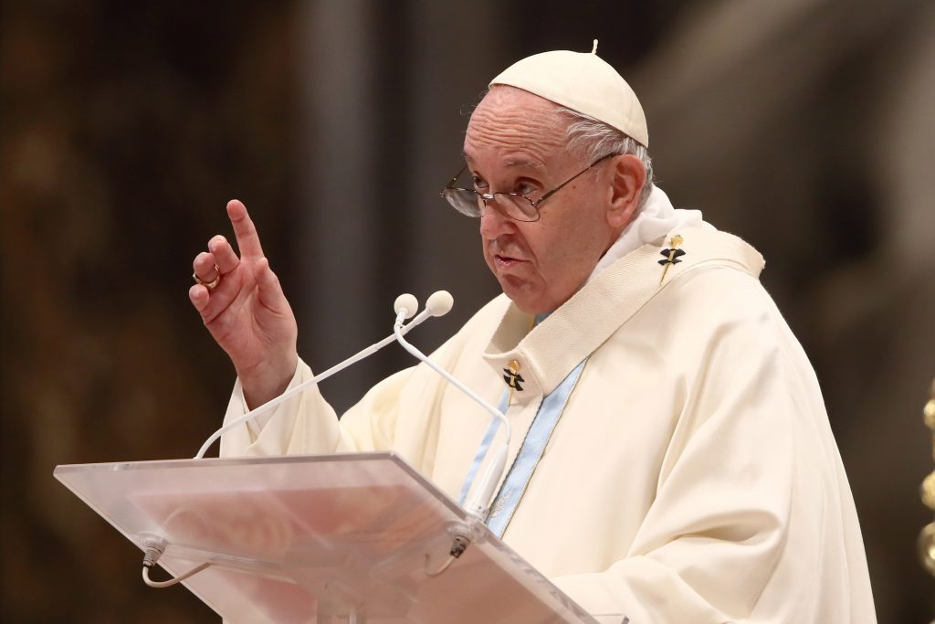 Pope Francis Attends A Mass On The Solemnity Of Mary, The Mother Of God