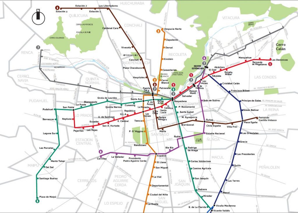 Mapa Lineas Del Metro