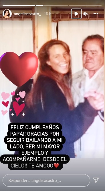 Angélica Castro Y El Recuerdo De Su Padre Instagram