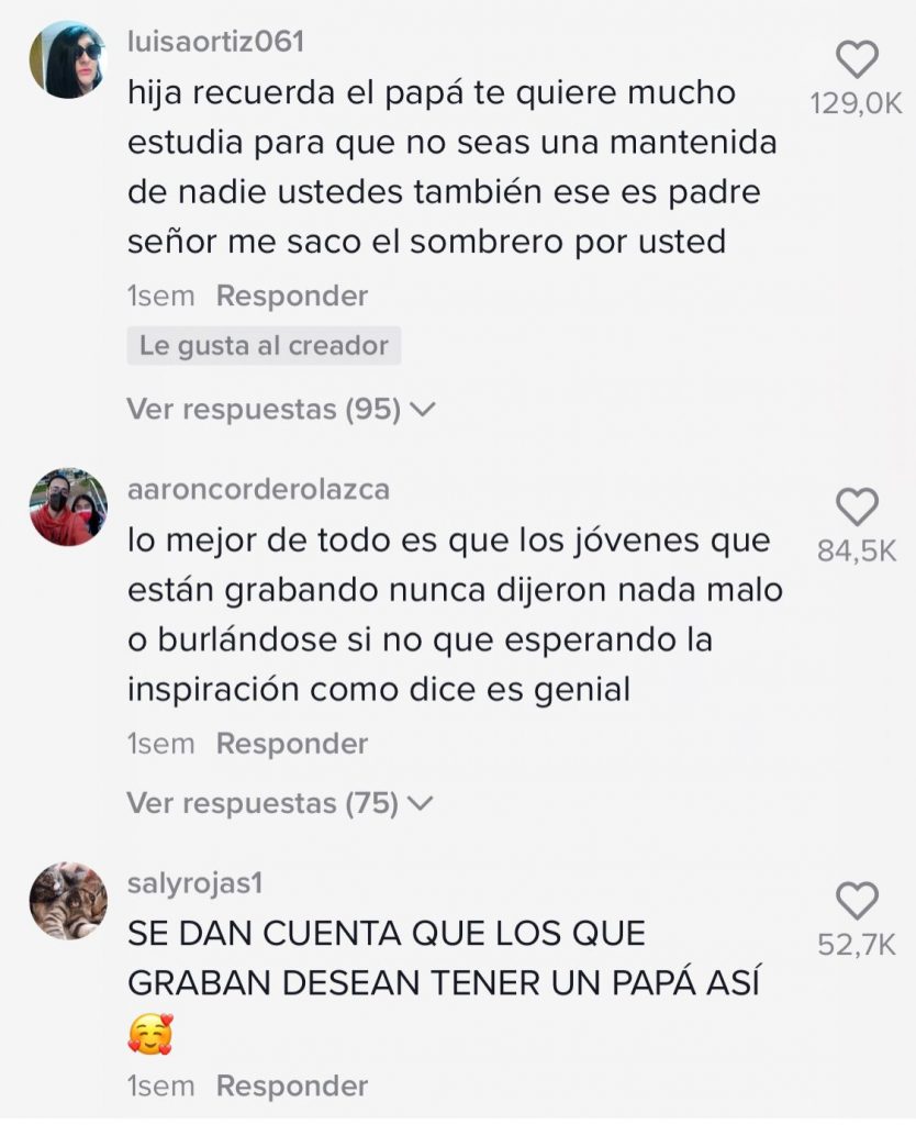 Comentarios Video Viral Tiktok