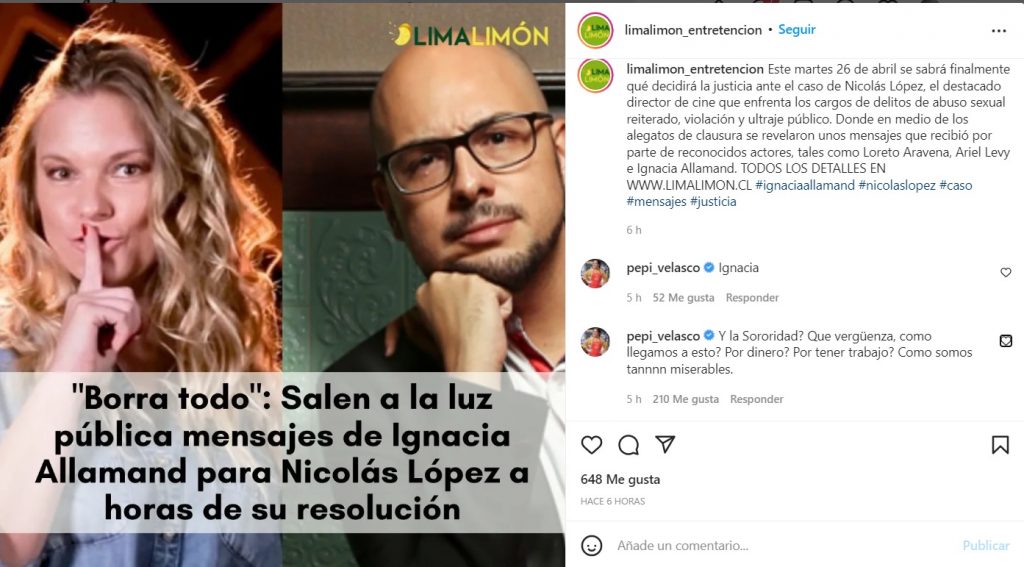 Pepi Velasco Contra Ignacia Allamand