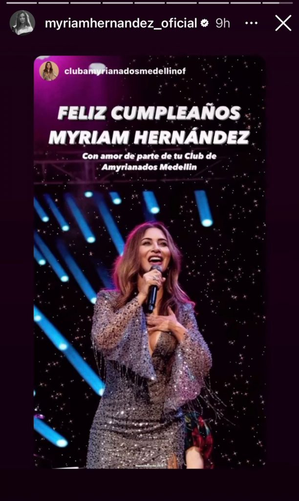 Myriam Hernández Cumpleaños