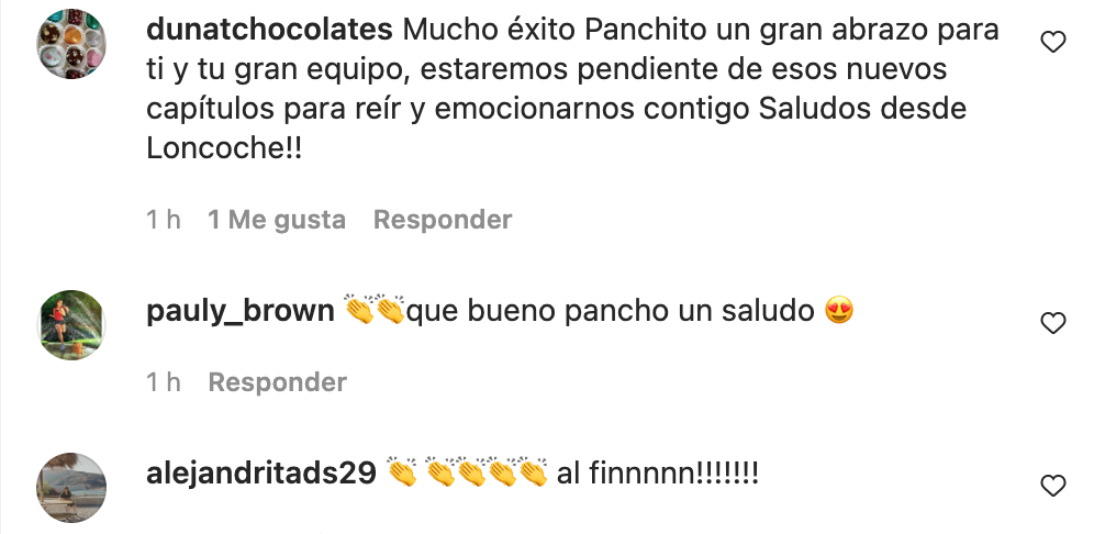 Comentarios Publicación Pancho Saavedra