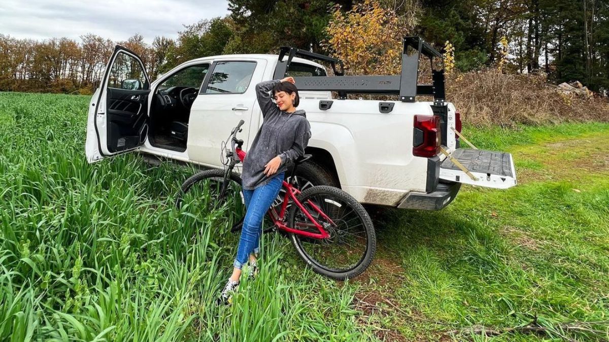 Rocío Toscano camioneta