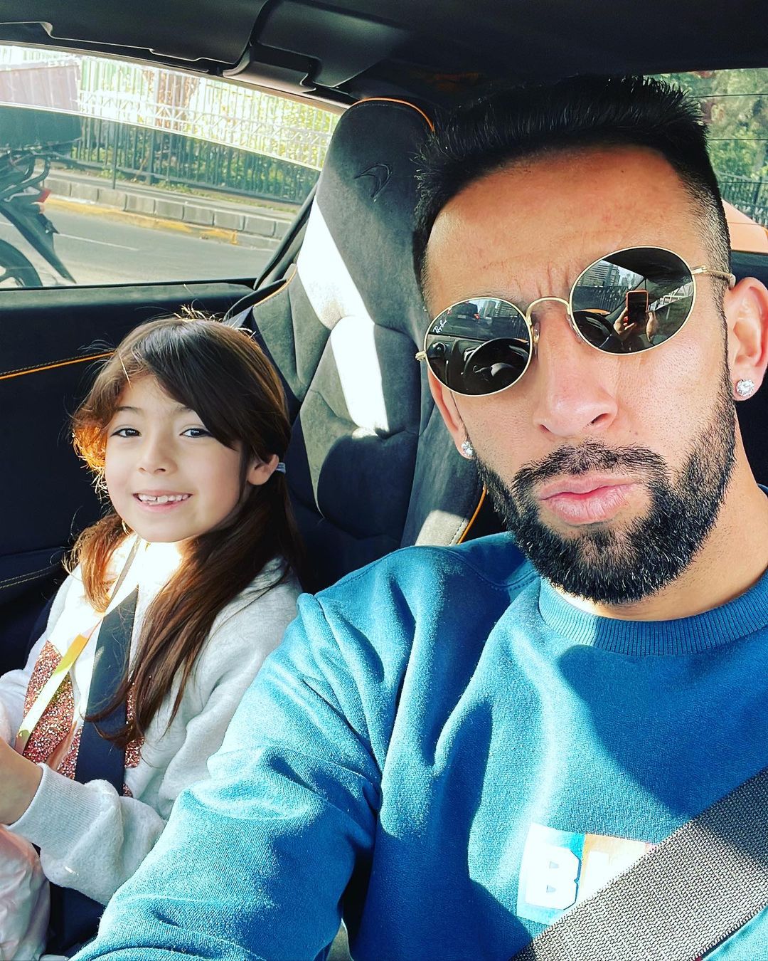 Mauricio Isla y su hija mayor Martina