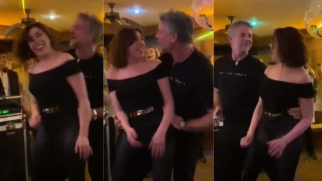 Carmen Gloria Arroyo Bailando Grease Con Bernardo Borgeat