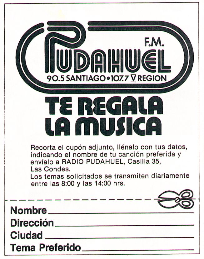 Cupón Radio Pudahuel