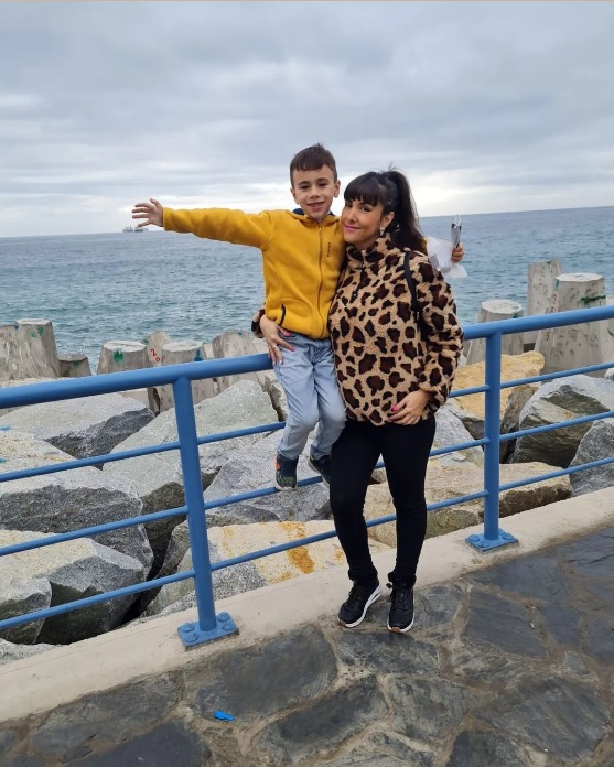 con el hijo