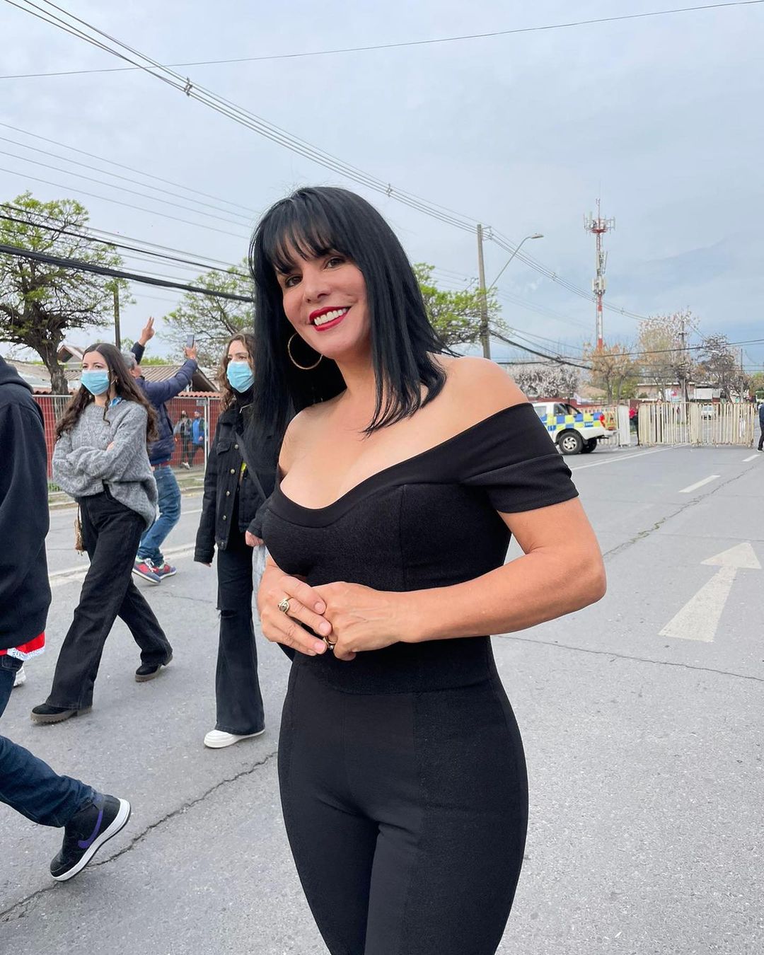 Anita Alvarado y su vestido enterito 