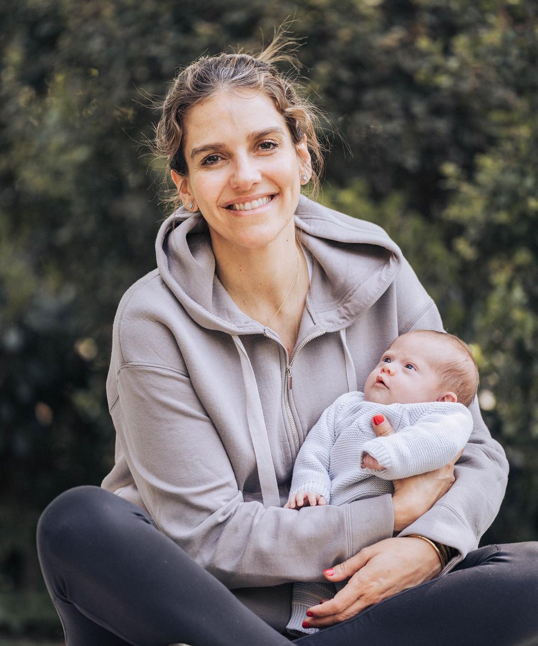 María Luisa Godoy y su hijo Domingo