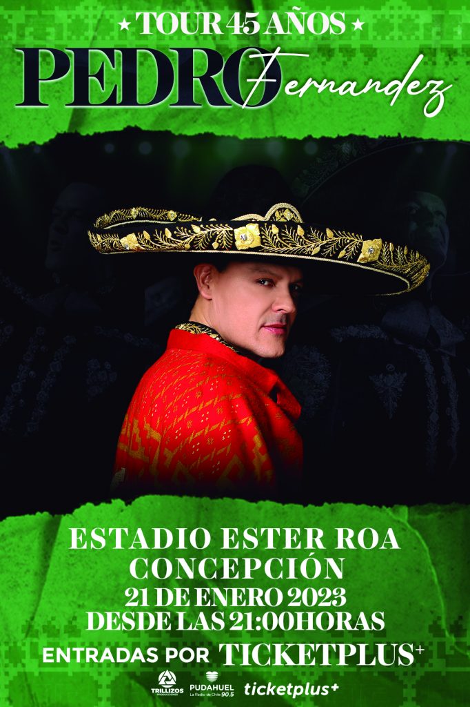 Pedro Fernández regresa a Chile con dos conciertos fecha, lugar y