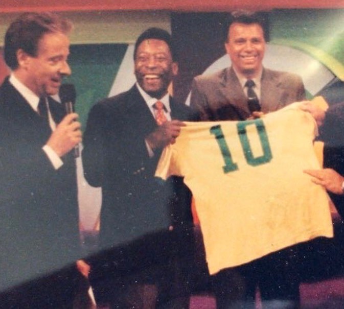 Pollo Fuentes Y Pelé Camiseta Brasil