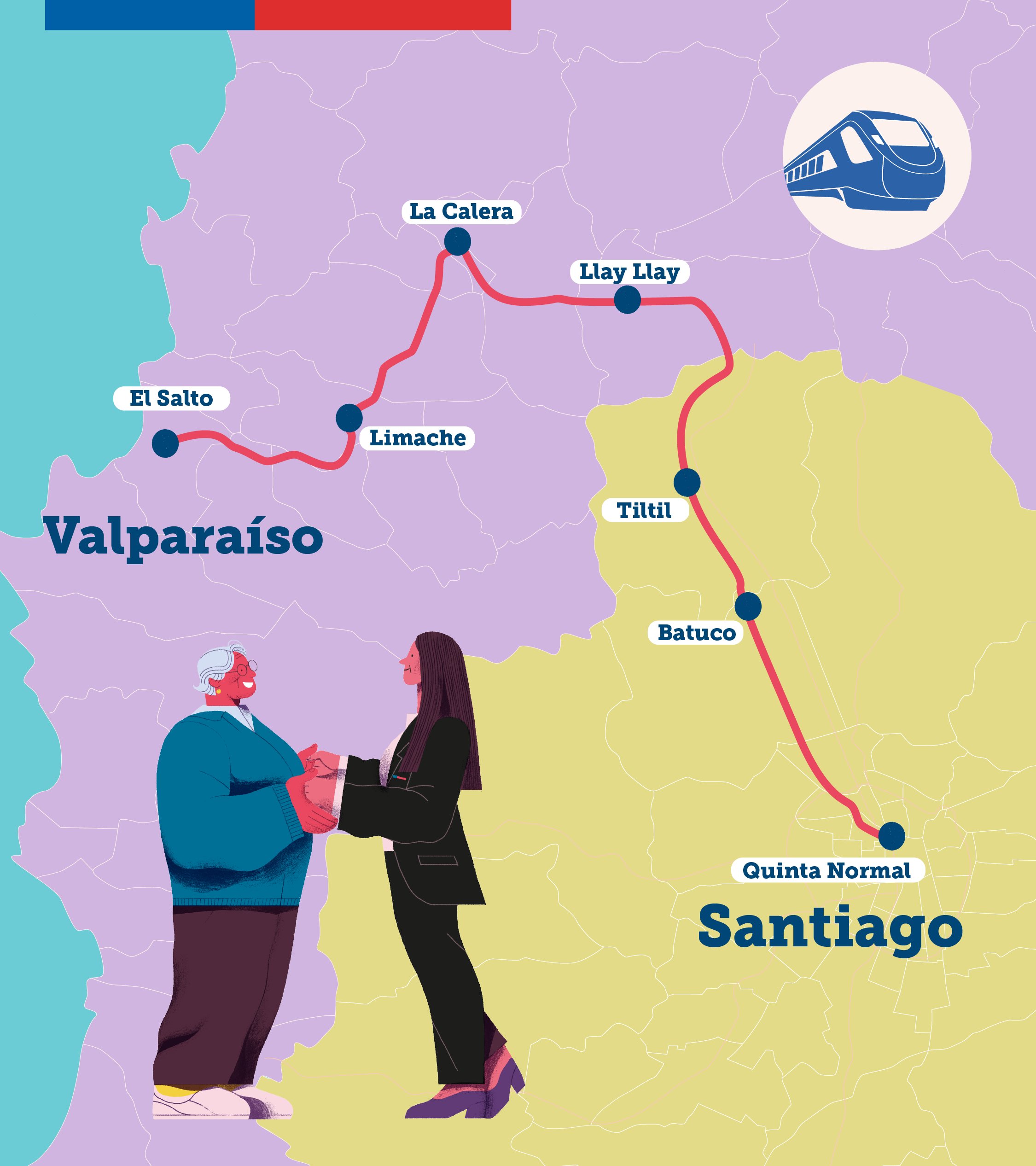 Recorrido Tren Santiago Valparaíso