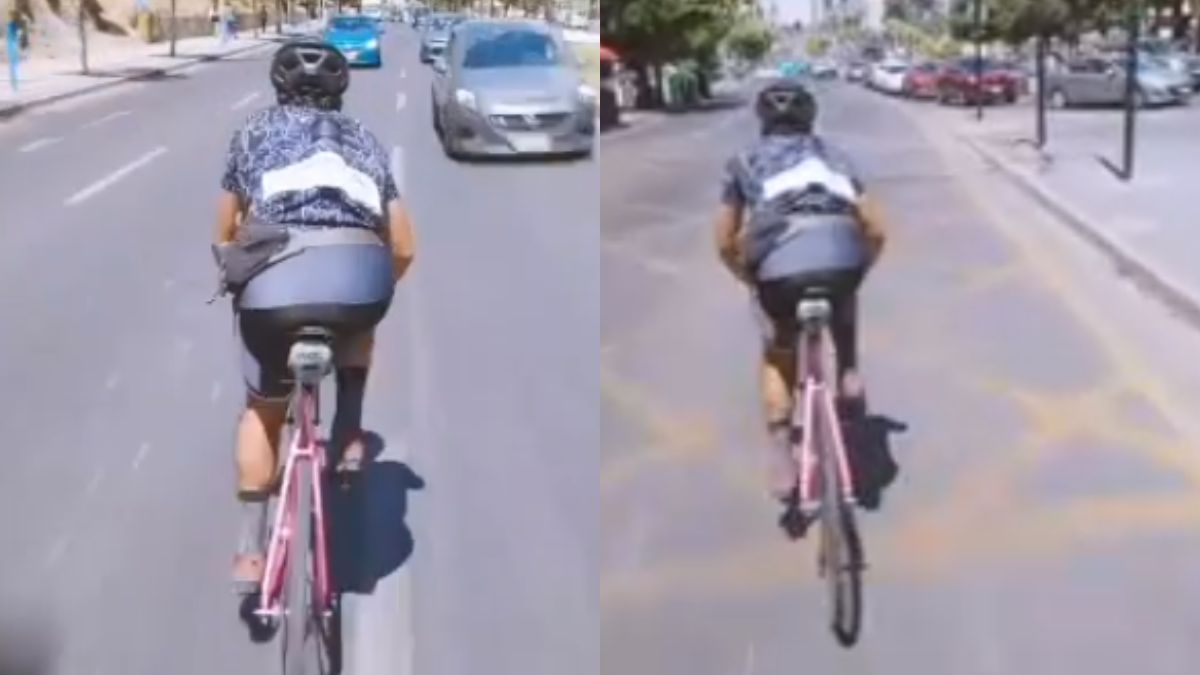 Video De Ciclista Imprudente