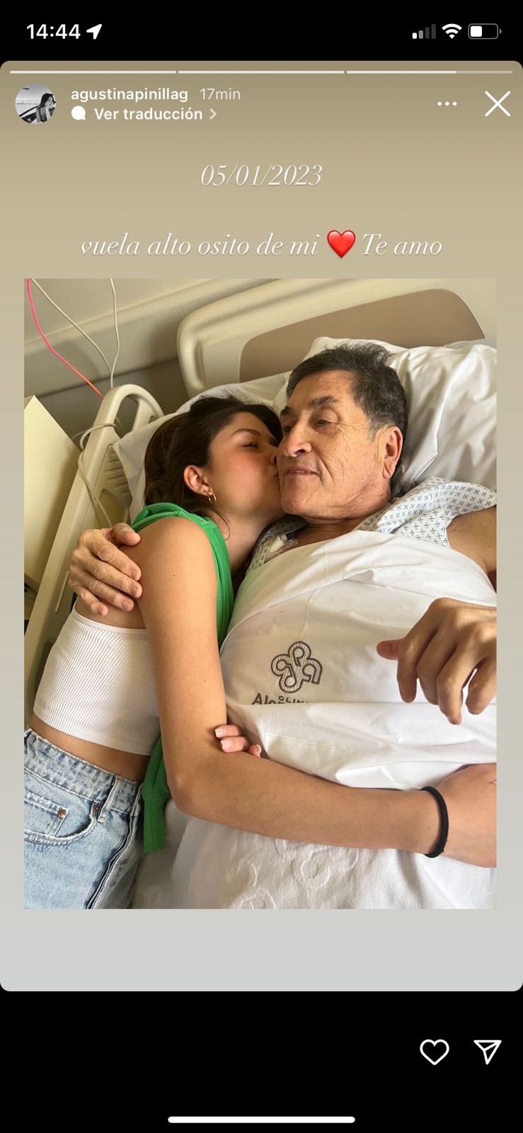 Hijas de Gisella Gallardo despedida de su abuelo 