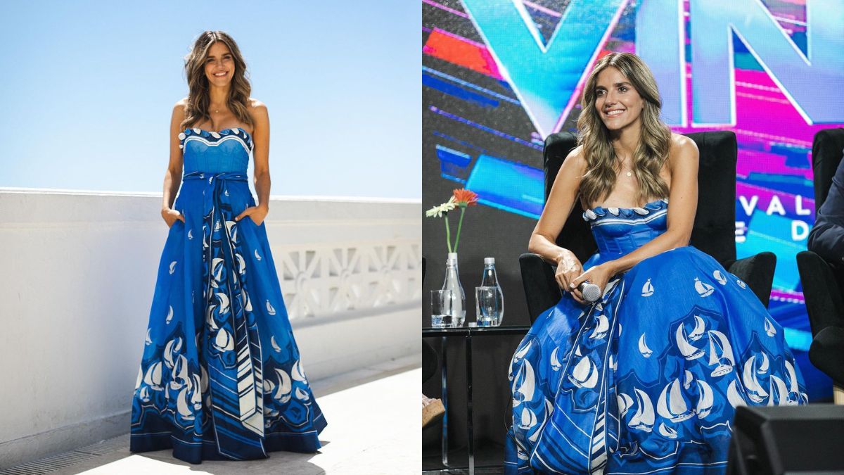 María Luisa Godoy Deslumbró Con Un Vestido Azul (2)