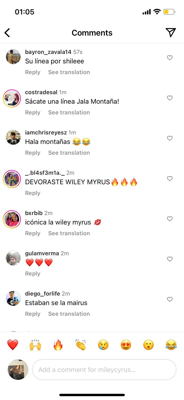 Pantallazo Comentarios Miley Cyrus 2 (1)