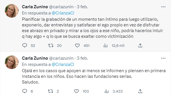Respuesta Carla Zunino Video Claudio Fariña
