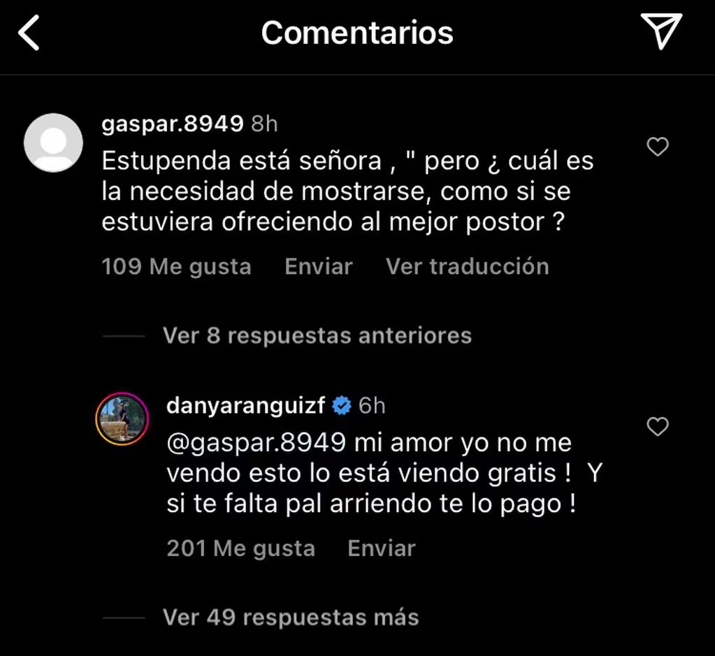 Respuesta De Daniela Aránguiz