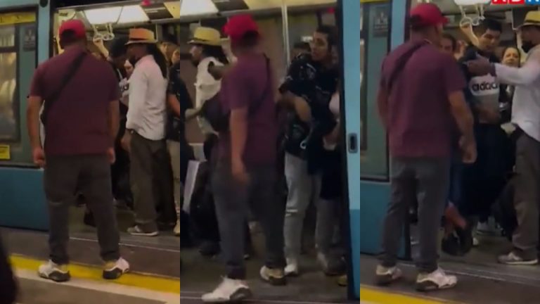 Sujeto Amenaza A Pasajeros Del Metro De Santiago (1)