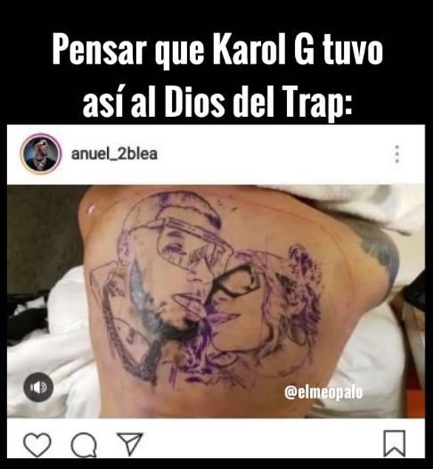 Tatuaje Anuel De Karol G