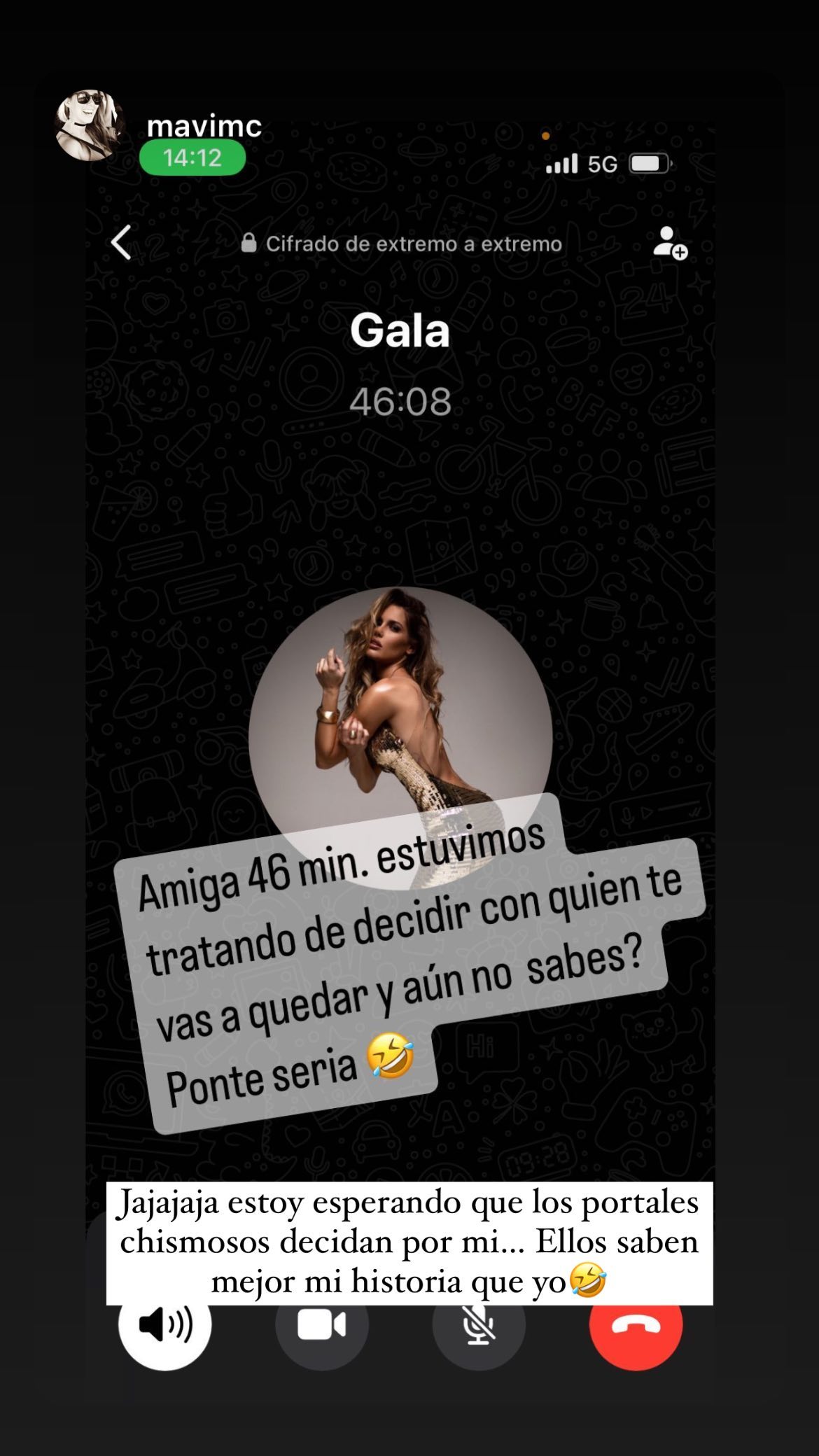 Gala Caldirola Aclara Rumor Con Pailita