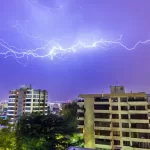 calor, lluvias y tormentas en Santiago