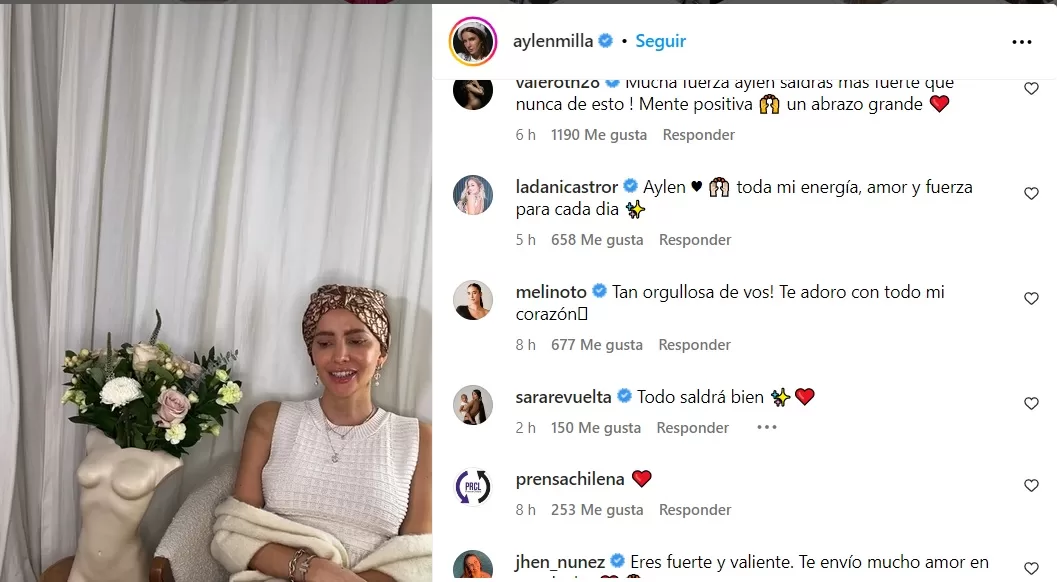 Aylén Milla Mensajes De Apoyo De Famosos