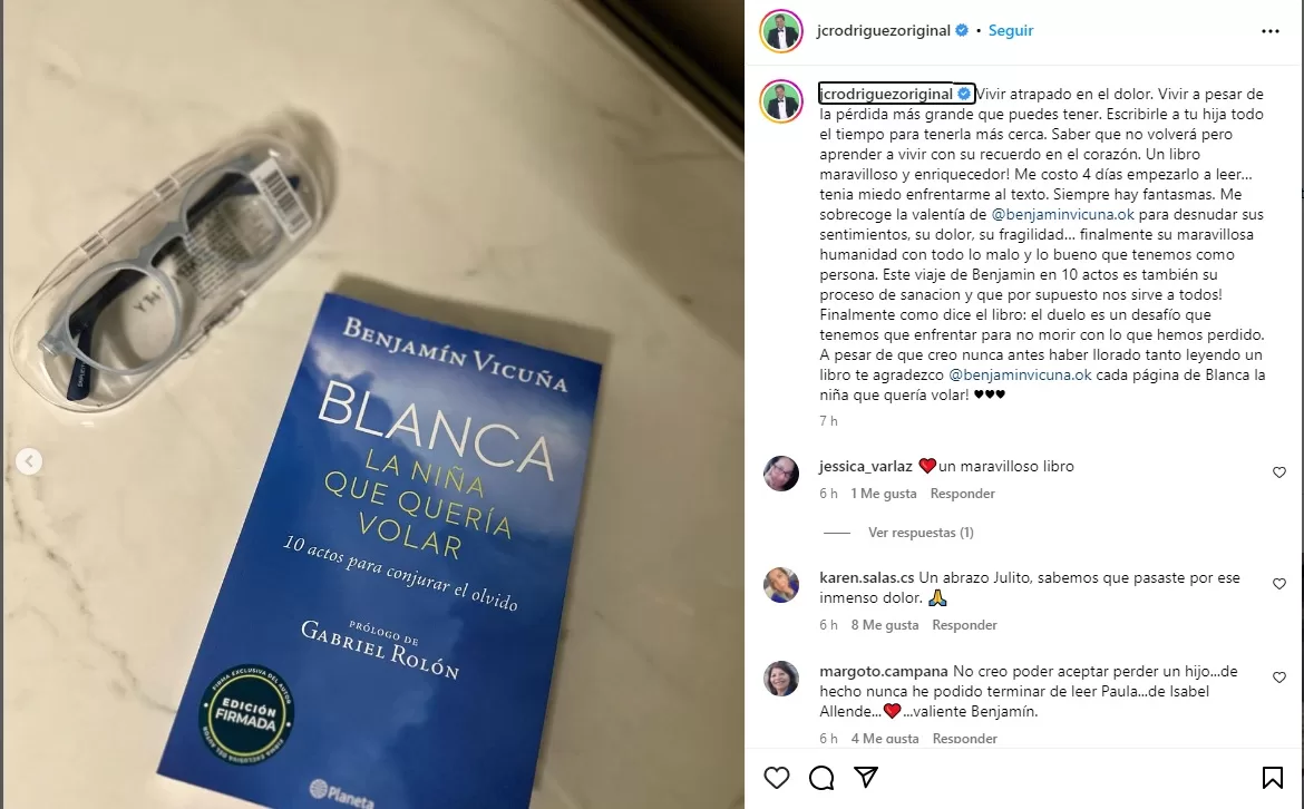 Jc Rodríguez Destrozado Por Libro De Benja Vicuña