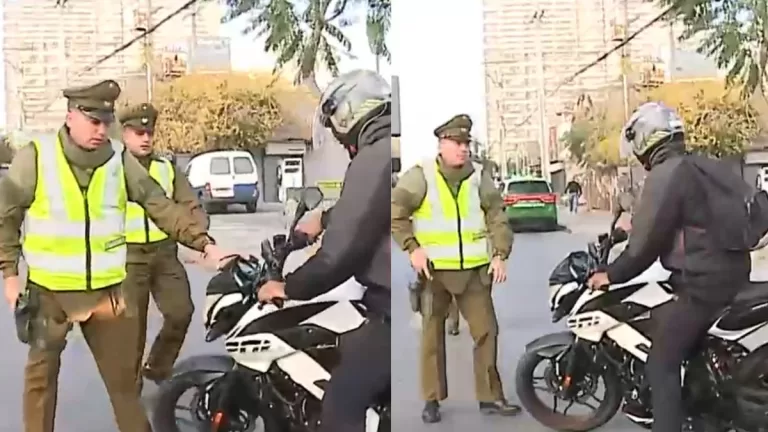Llamativo Momento Carabinero
