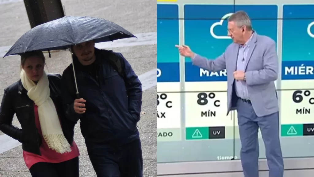 Lluvia en Santiago