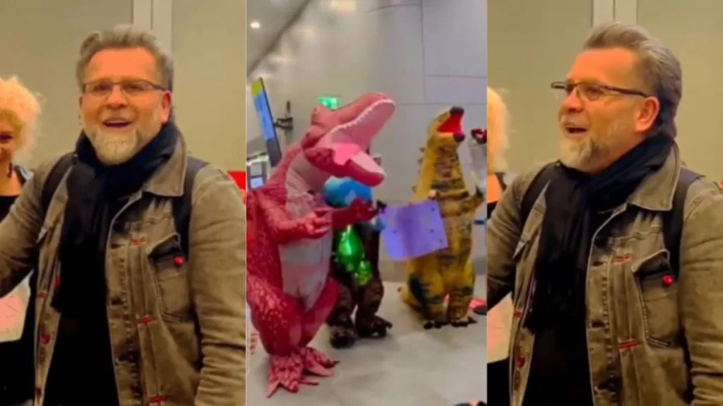 Papá Dinosaurios Disfraz Aeropuerto