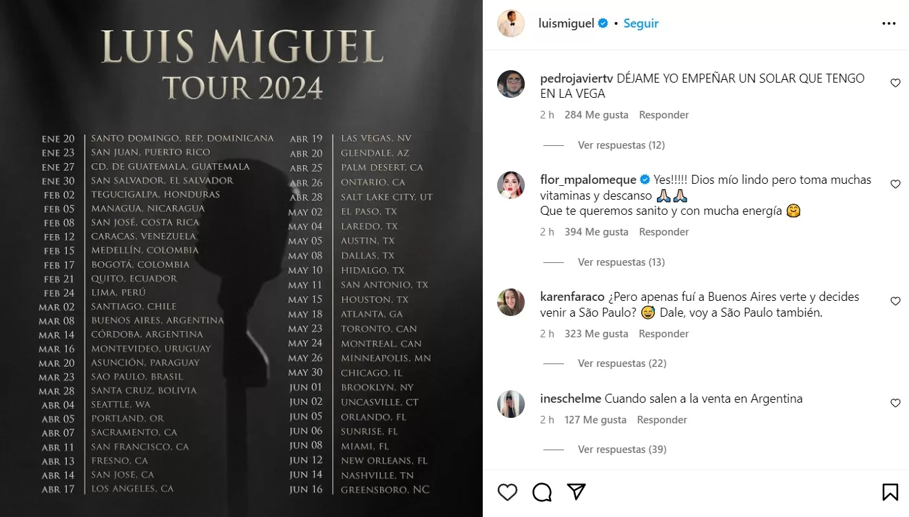 Luis Miguel revoluciona la industria de la música En plena gira el