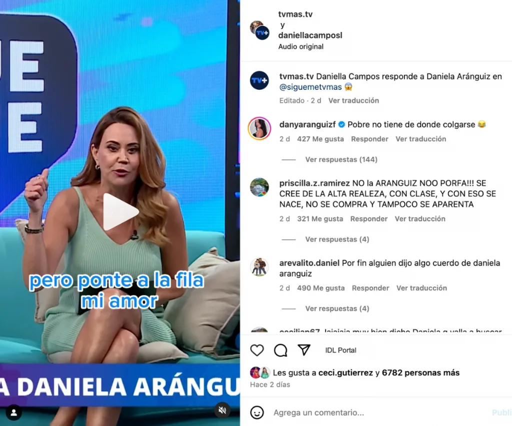 No Tiene De Dónde Colgarse Daniela Aránguiz Responde Con Todo A Ninguneo De Daniella Campos
