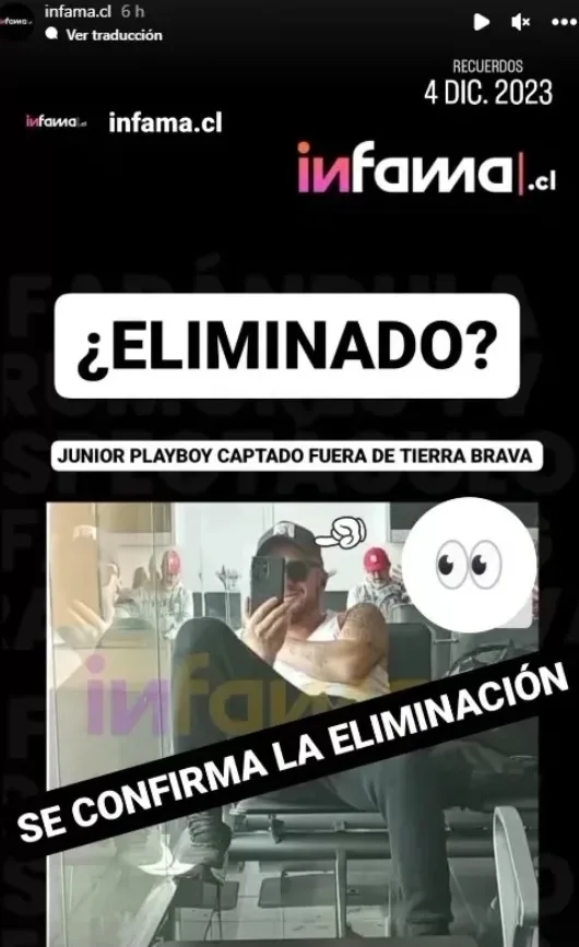 Junior Eliminado Tierra Brava