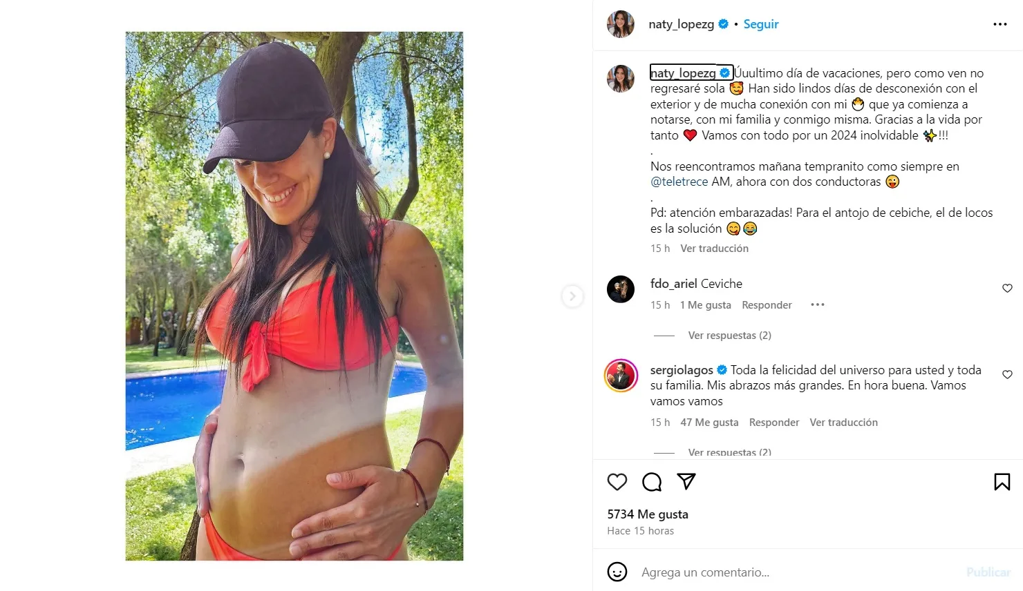 Embarazada Natalia López