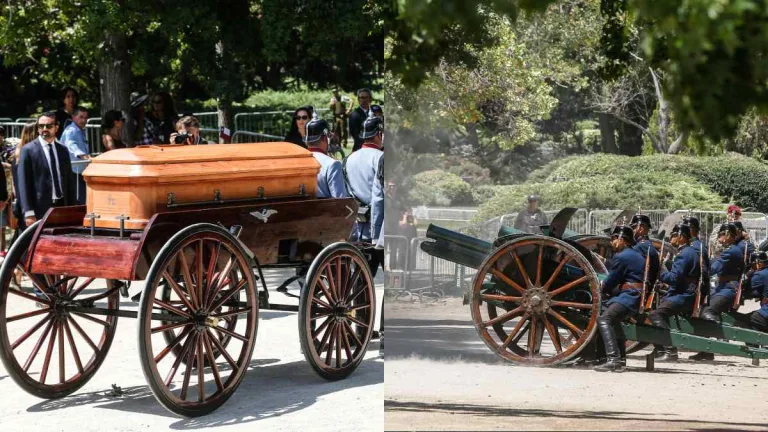 _Damos Término Al Funeral De Estado__ Así Fueron Los Honores Del Ejército Al Ex Presidente Sebastián Piñera Previo A Ceremonia Privada