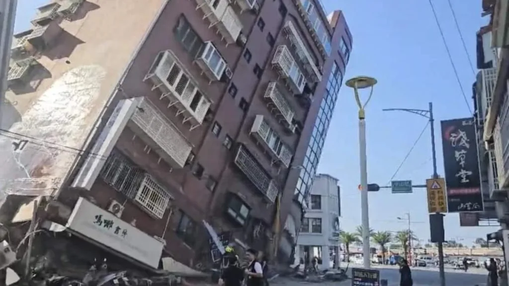 Edificio Terremoto en Taiwán 