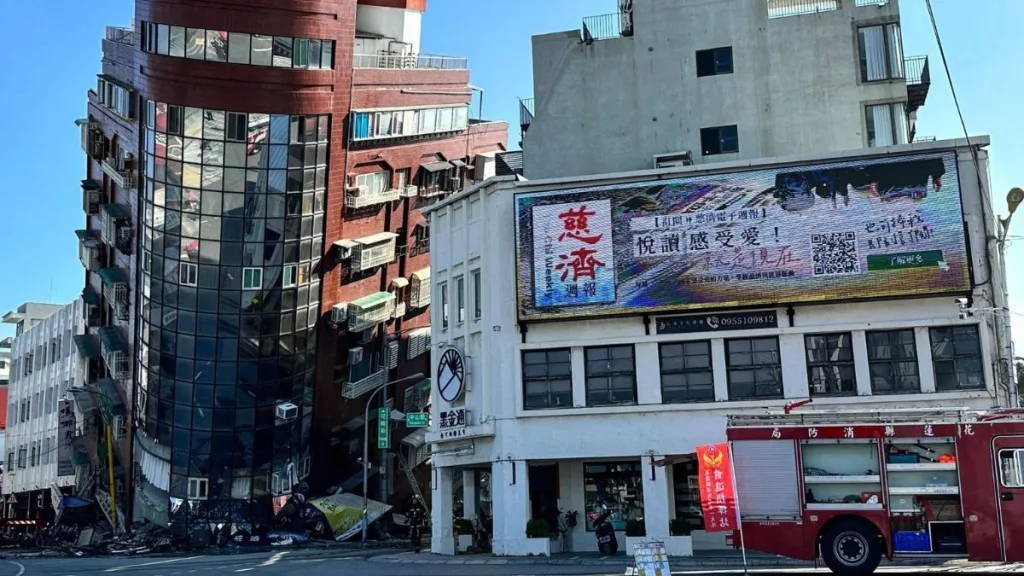 Ciudad devastada en Taiwán 