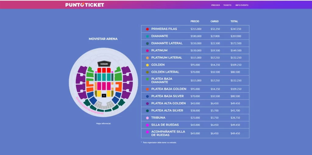 Roberto Carlos En El Movistar Arena