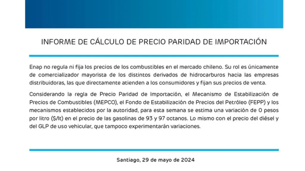 Informe 29 De Mayo