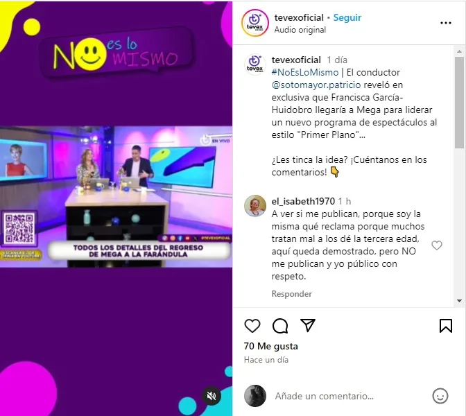 Instagram Tevex