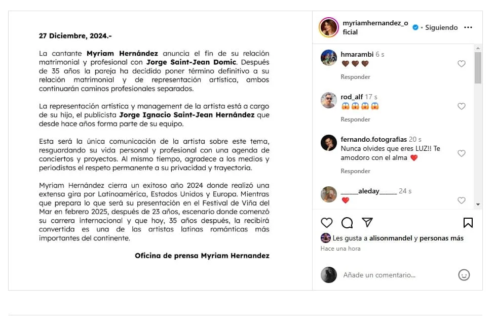 Instagram De Myriam Hernández