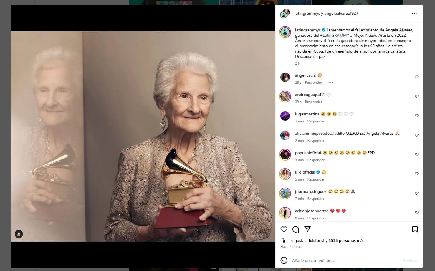 Instagram Premios Latin Grammy