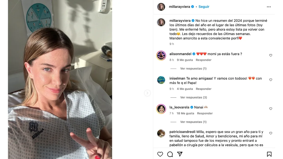 “Me Enfermé Feíto” Millaray Viera Reveló Que Pasó El Año Nuevo Hospitalizada (1)