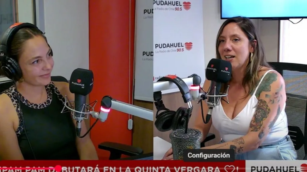 Pam Pam en la radio de chile
