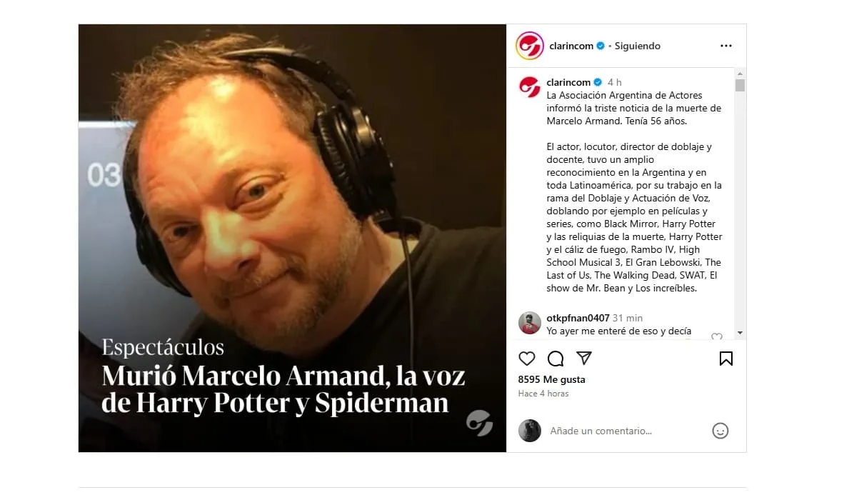 Instagram Del Clarin