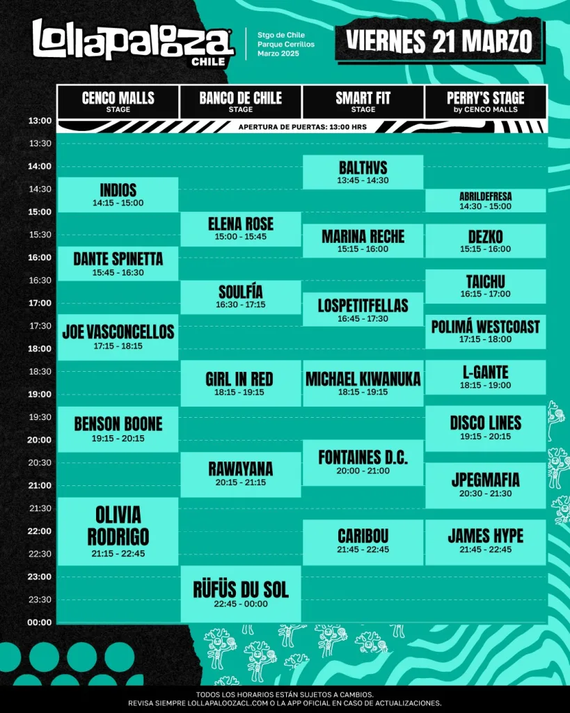Viernes 21