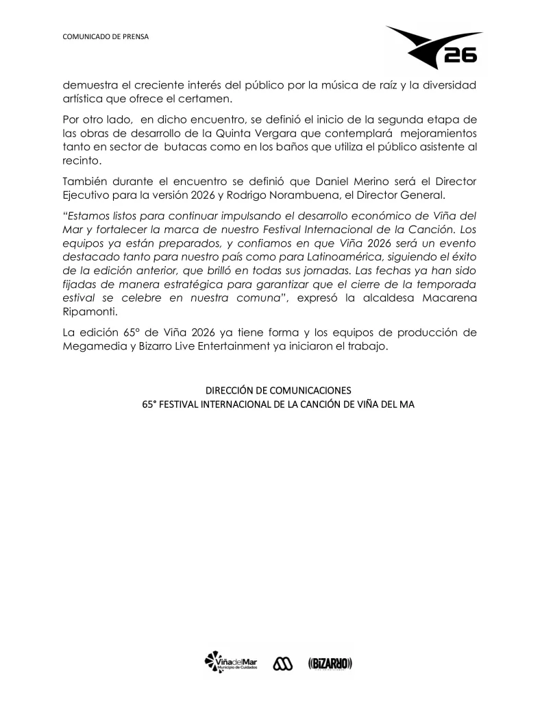 Festival De Viña 2026 Imágenes 1